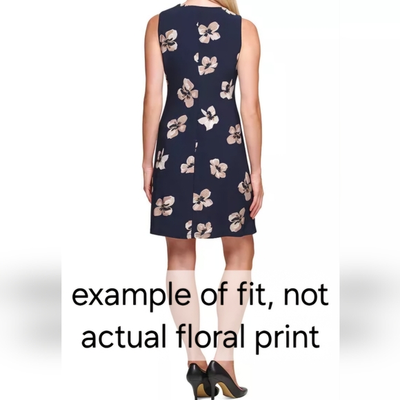 Floral print Tommy Hilfiger jersey shift dress    sz: 8 - NEW! - Picture 10 of 10